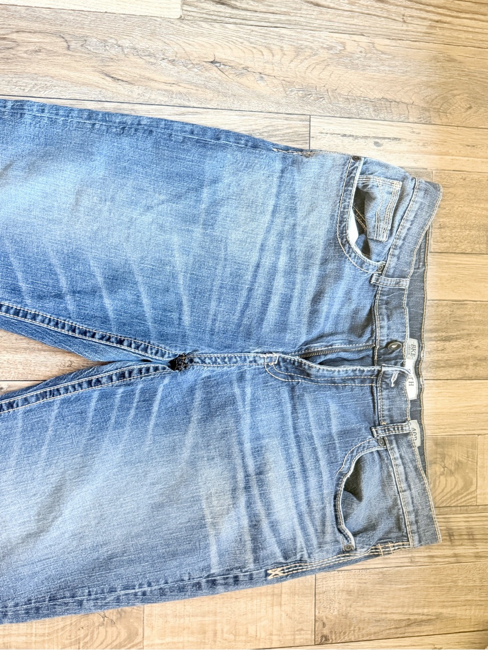 BKE Men’s Light Blue Bootcut Jeans